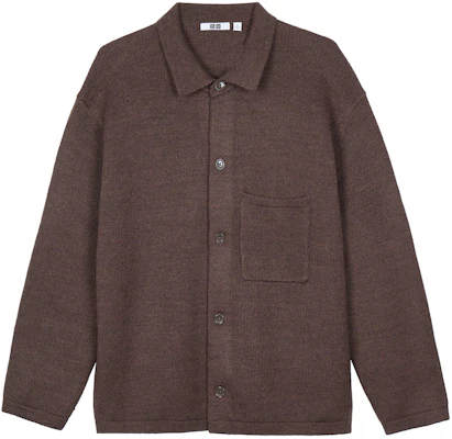 Chaqueta Camisa Suelta de Punto Marrón UNIQLO U Series FW23 Unisex 462921-36 Buy Chaqueta Camisa Suelta de Punto Marrón UNIQLO U Series FW23 Unisex 462921-36