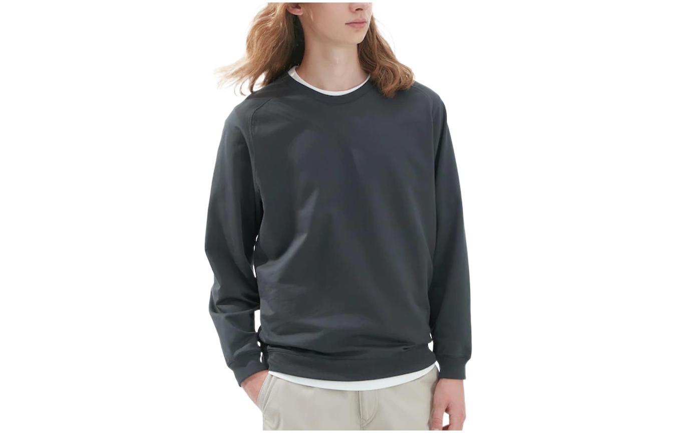 UNIQLO U Series SS23 Crew Neck Long Sleeve Sweatshirt Men - Dark Gray 456971-08