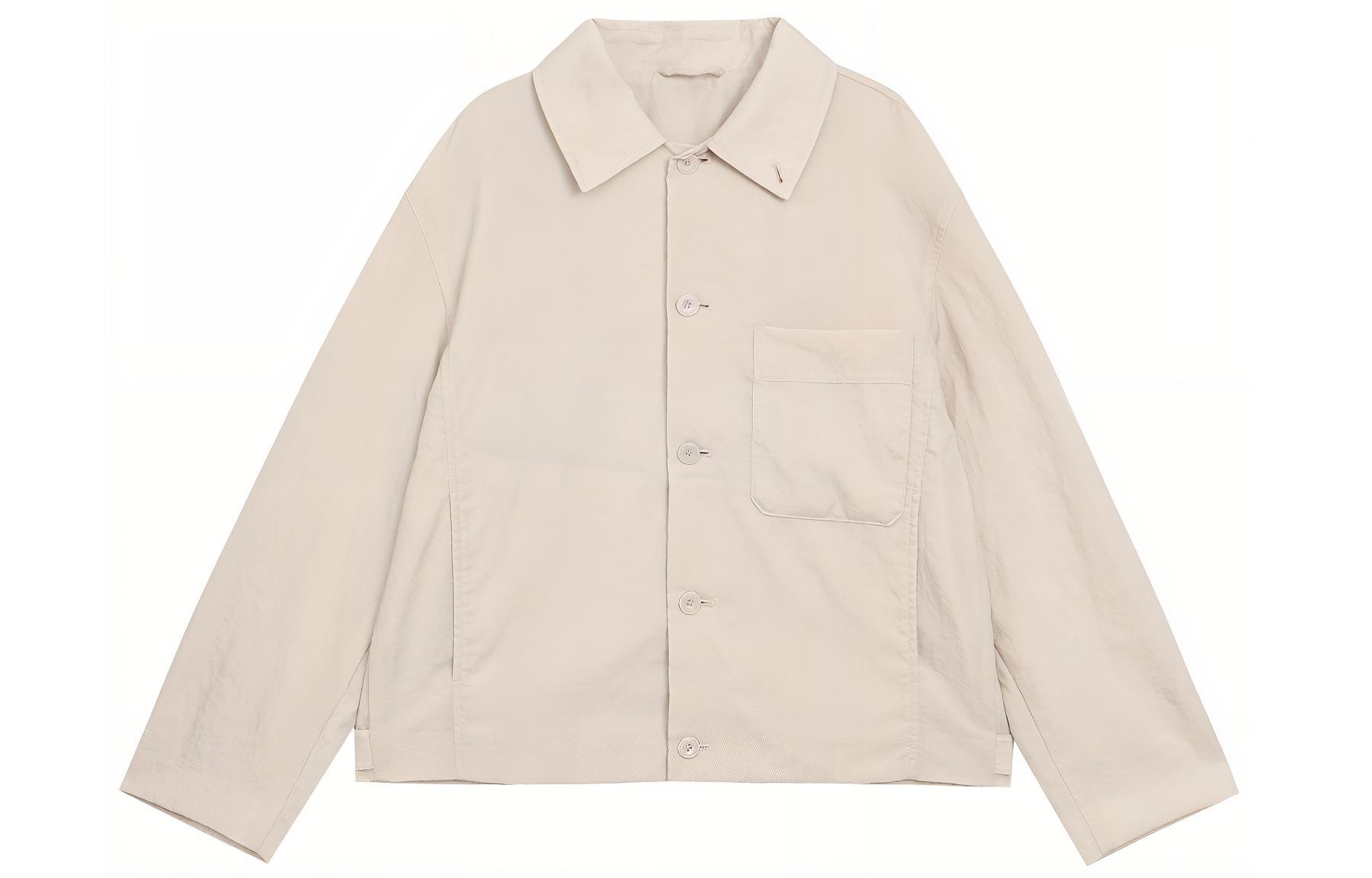 UNIQLO U Series SS23 Solid Color Button-Up Long-Sleeve Jacket Unisex 458032-30