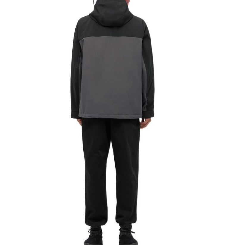 Details for UNIQLO 男女對比拼接拉鍊連帽外套 黑色 451285-09