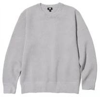 UNIQLO Unisex Gray Solid Ribbed Knit Crewneck Sweatshirt Casual Fit 453754-03 UNIQLO Unisex Gray Solid Ribbed Knit Crewneck Sweatshirt Casual Fit 453754-03