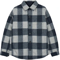 UNIQLO Unisex Plaid Colorblock Jacket Deep Blue 459591-68 UNIQLO Unisex Plaid Colorblock Jacket Deep Blue 459591-68