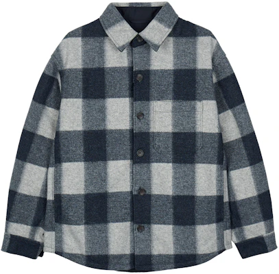 UNIQLO 男女格紋拼接夾克 深藍色 459591-68 Buy UNIQLO 男女格紋拼接夾克 深藍色 459591-68
