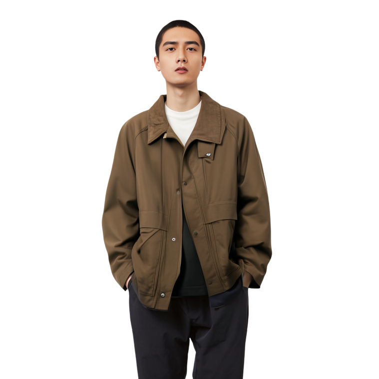 Purchase UNIQLO 男女休閒拉鍊棒球外套 寬鬆版 棕色 459592-37