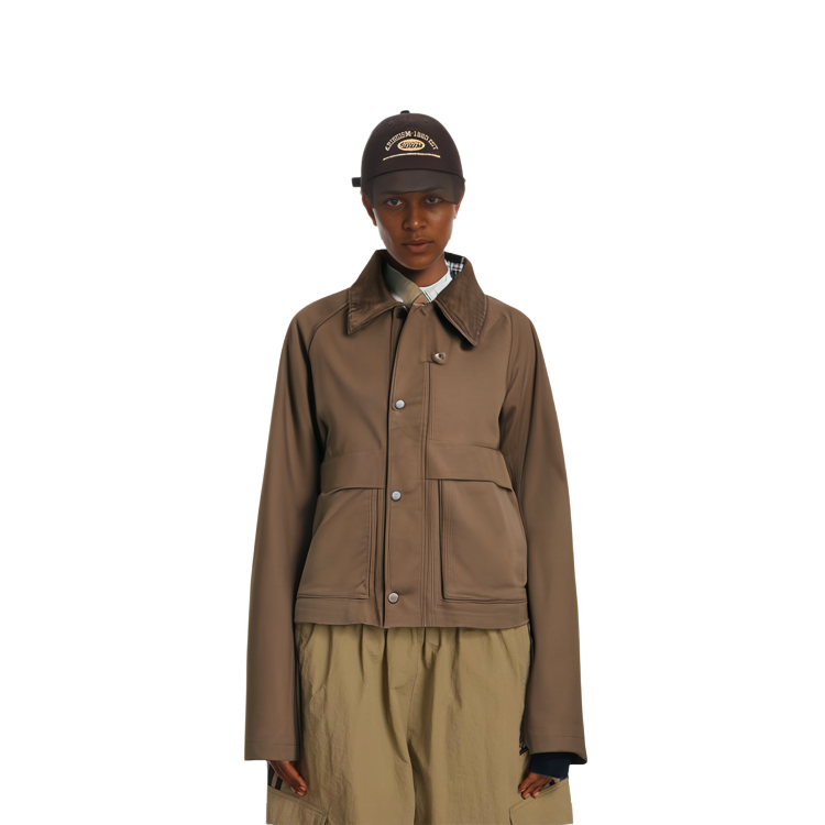 Details for UNIQLO 男女休閒拉鍊棒球外套 寬鬆版 棕色 459592-37