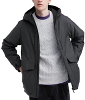 UNIQLO Unisex Solid Color Zip Pocket Hooded Jacket - Graphite Gray 459622-08 UNIQLO Unisex Solid Color Zip Pocket Hooded Jacket - Graphite Gray 459622-08