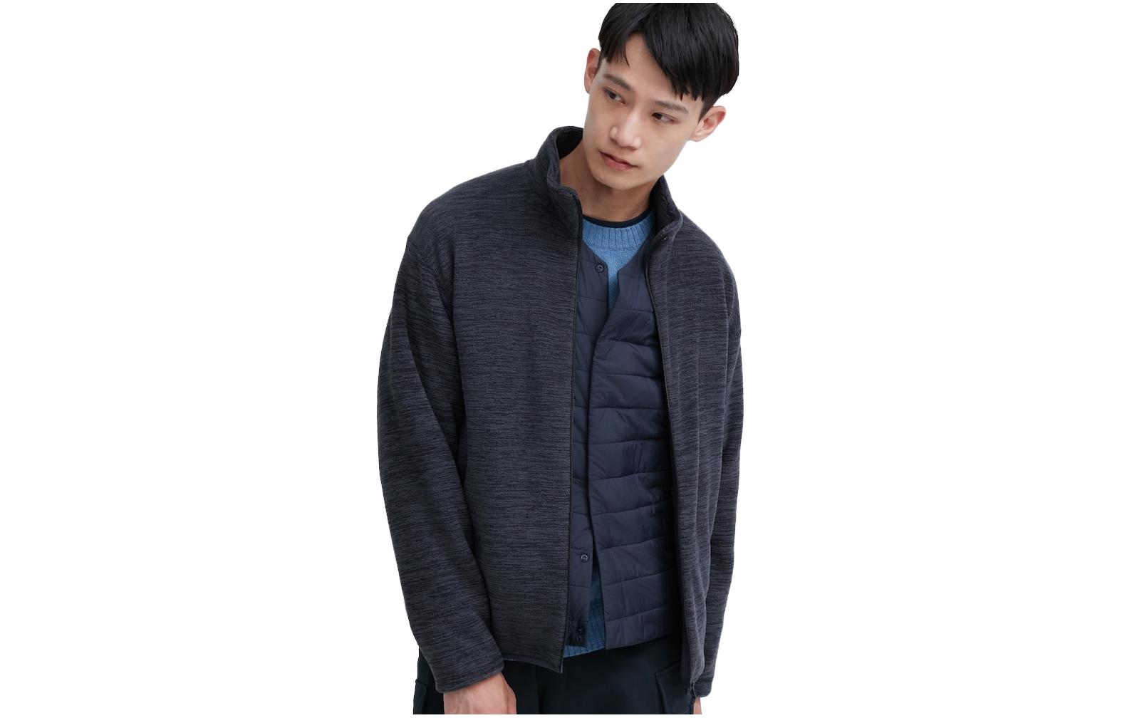 UNIQLO Unisex Stand Collar Long Sleeve Sweatshirt Jacket UQ464242000