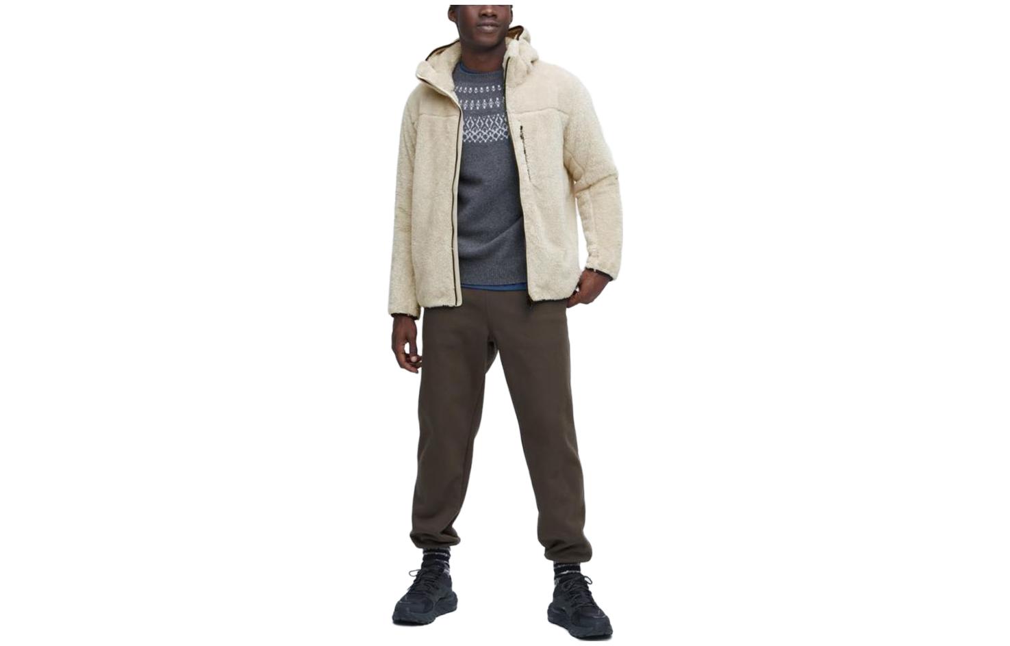 UNIQLO Windproof Hooded Fleece Zip Jacket for Men 458181-01