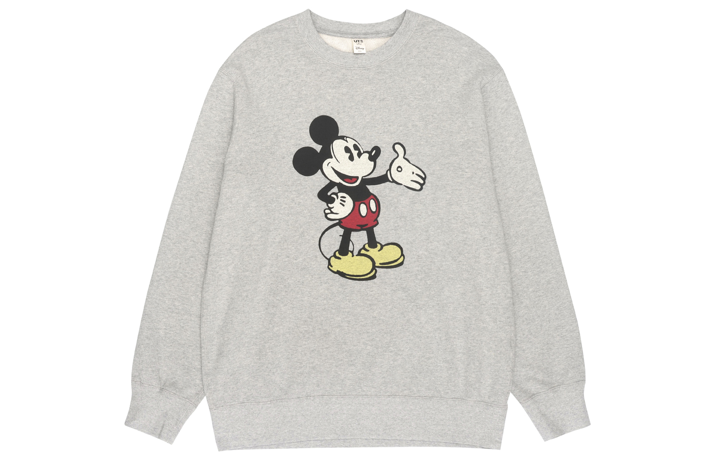 UNIQLO Disney Mickey Print Sweatshirt Unisex - Gray 456395-03