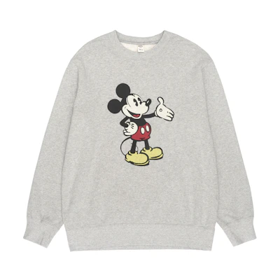 UNIQLO Disney Mickey Print Sweatshirt Unisex - Gray 456395-03
