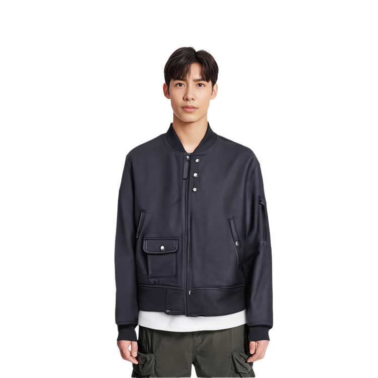 Lookbook UNIQLO x Engineered Garments FW23 海軍藍羅紋袖寬鬆外套 男女適用 467597-69