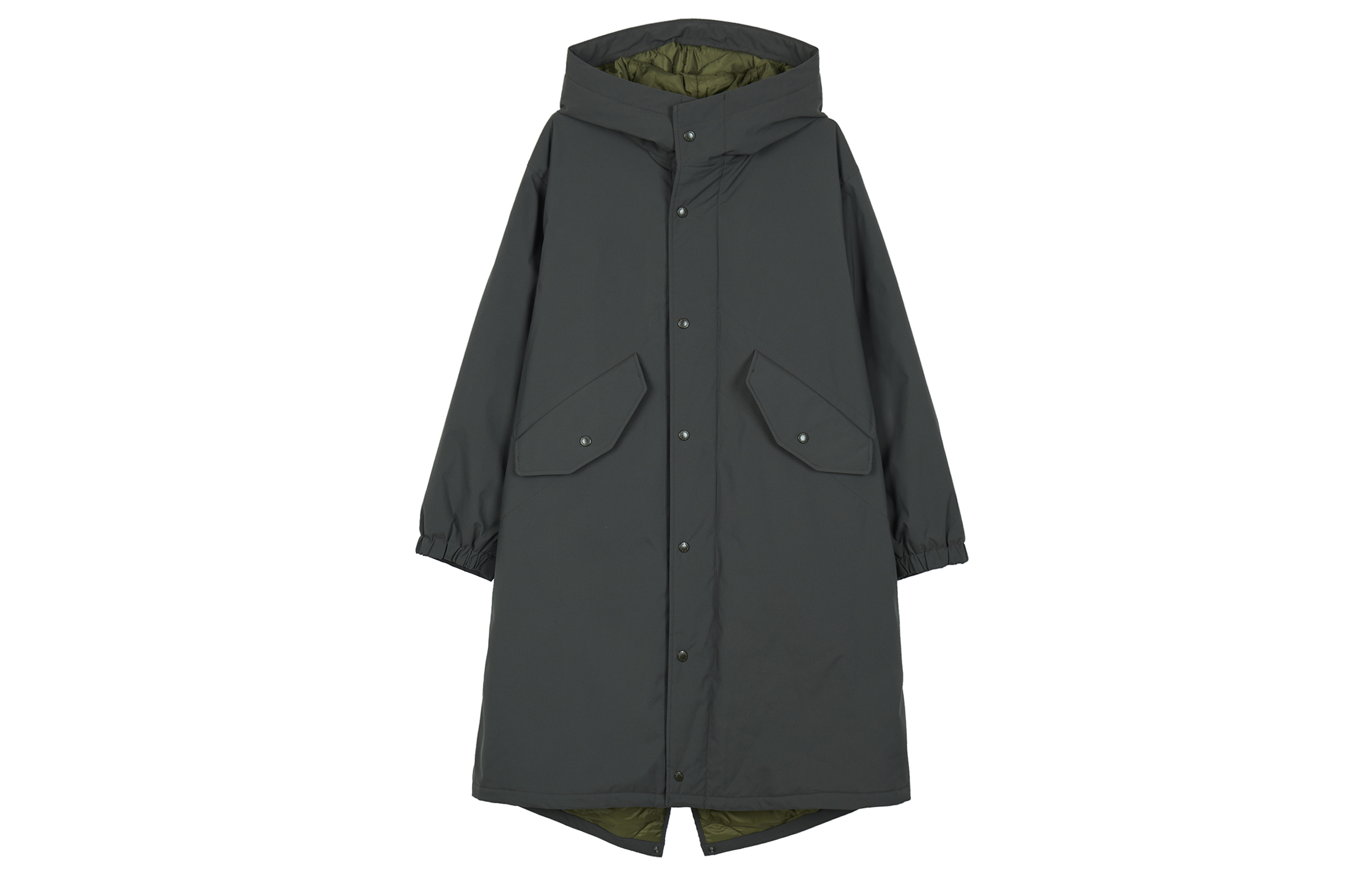 UNIQLO x Engineered Garments FW23 Waterproof Hooded Coat Deep Green Unisex. 467595-58