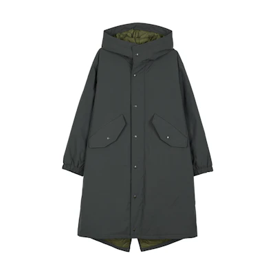 UNIQLO Engineered Garments FW23 Waterproof Hooded Coat Deep Green Unisex. 467595-58