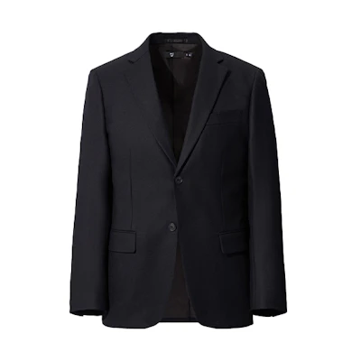 UNIQLO Jil Sander Black Minimalist Wool Blazer Jacket Collaboration 436074-09