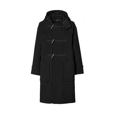UNIQLO Jil Sander +J Collaboration Black Duffle Coat. 446358-09