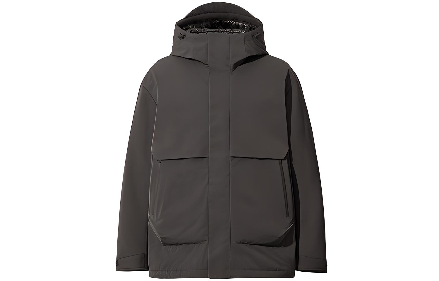 UNIQLO x Jil Sander  Winter Down Jacket Deep Gray - High-Performance Hooded Coat 436104-08
