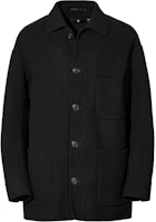 UNIQLO x JIL SANDER Black Solid Color Collared Long Sleeve Jacket 446359-09 UNIQLO x JIL SANDER Black Solid Color Collared Long Sleeve Jacket 446359-09
