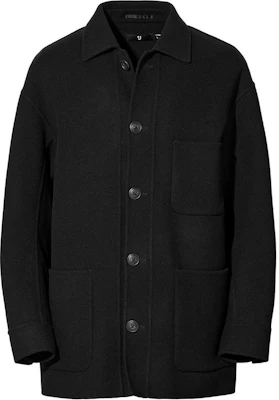 UNIQLO x JIL SANDER 黑色純色長袖有領外套 446359-09 Order UNIQLO x JIL SANDER 黑色純色長袖有領外套 446359-09