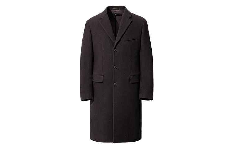 UNIQLO x Jil Sander FW20 +J Wool Blend Blazer Coat for Men in Dark Brown. 432642-38