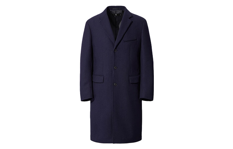 UNIQLO x Jil Sander FW20 Wool Blend Suit Coat Men’s Navy Blue +J Collaboration. 432642-68