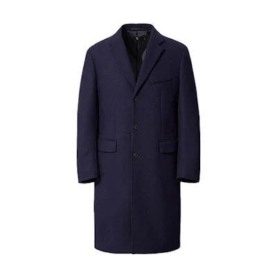 UNIQLO Jil Sander FW20 Wool Blend Suit Coat Men’s Navy Blue +J Collaboration. 432642-68