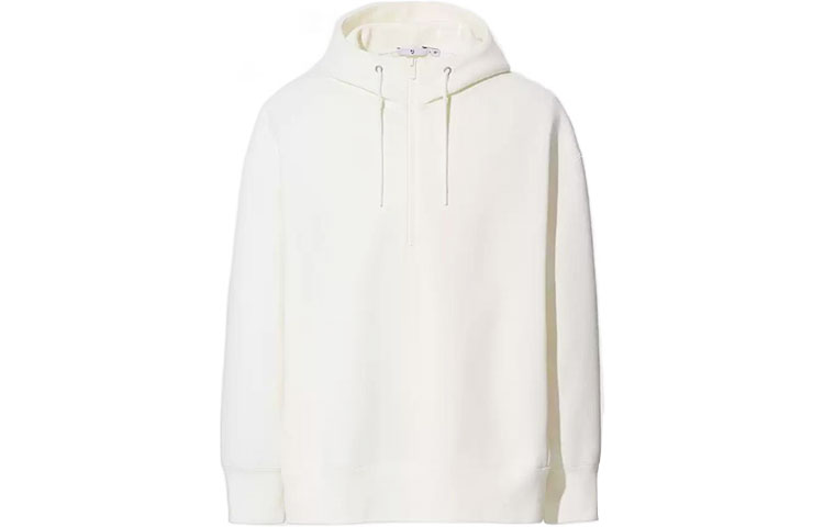 UNIQLO JIL SANDER Half-Zip Hoodie Off-White Collaboration 437821-01