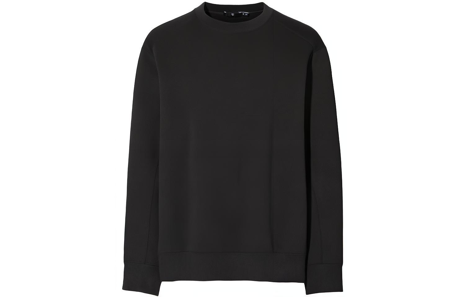 Order UNIQLO x Jil Sander 極簡黑色長袖圓領衛衣 445160-09