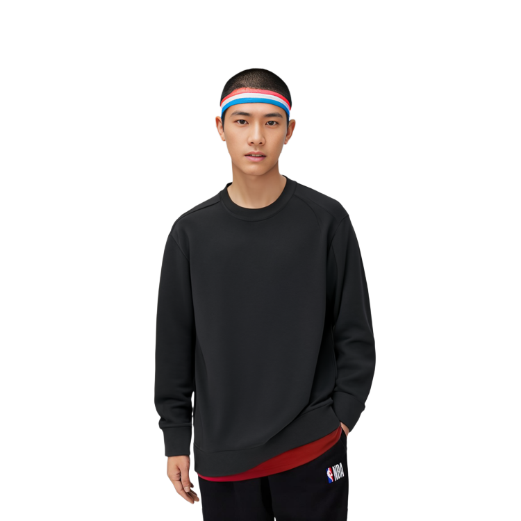 Sizing UNIQLO x Jil Sander 極簡黑色長袖圓領衛衣 445160-09