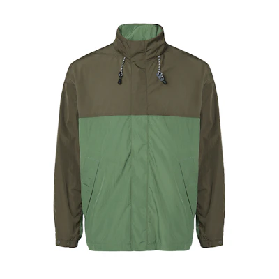 UNIQLO JW Anderson Colorblock Hoodie Jacket in Dark Olive. 447359-57