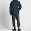 Shop UNIQLO x JW Anderson 可拆式羊毛內襯海軍藍連帽外套。 422092-69