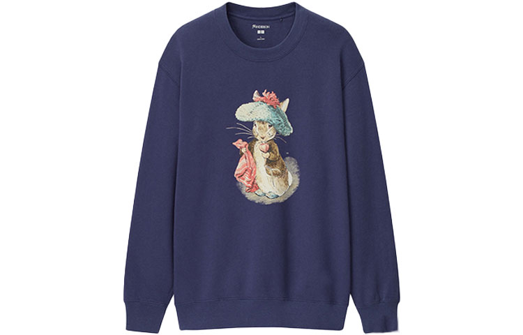 UNIQLO x JW Anderson Animal Graphic Pullover Sweatshirt Navy 447066-68