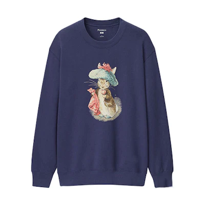 UNIQLO JW Anderson Animal Graphic Pullover Sweatshirt Navy 447066-68