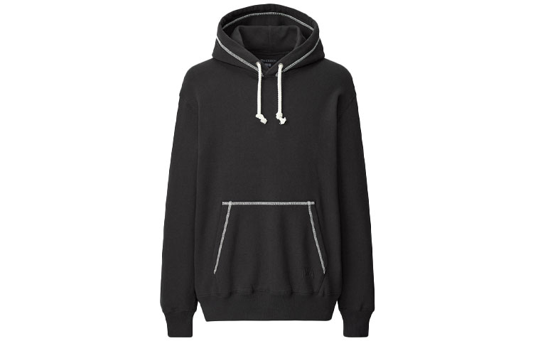 UNIQLO x JW Anderson Black Long Sleeve Hoodie Sweatshirt Collaboration 447065-09