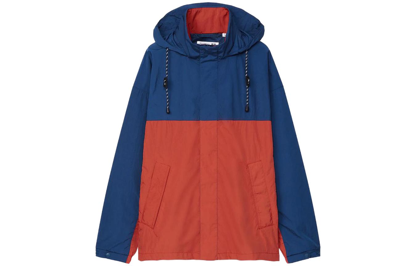 UNIQLO JW Anderson Colorblock Loose Fit Hoodie Jacket Men’s Blue 447359-66