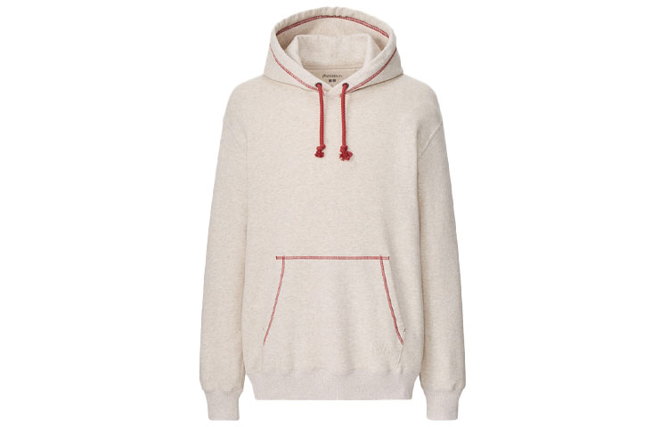 UNIQLO JW Anderson Hoodie Beige - Casual Long-Sleeve Pullover 447065-32