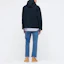 Shop UNIQLO x JW Anderson Jaket Hoodie Oversized Cotton Biru Navy 447358-69