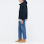 Purchase UNIQLO x JW Anderson Jaket Hoodie Oversized Cotton Biru Navy 447358-69