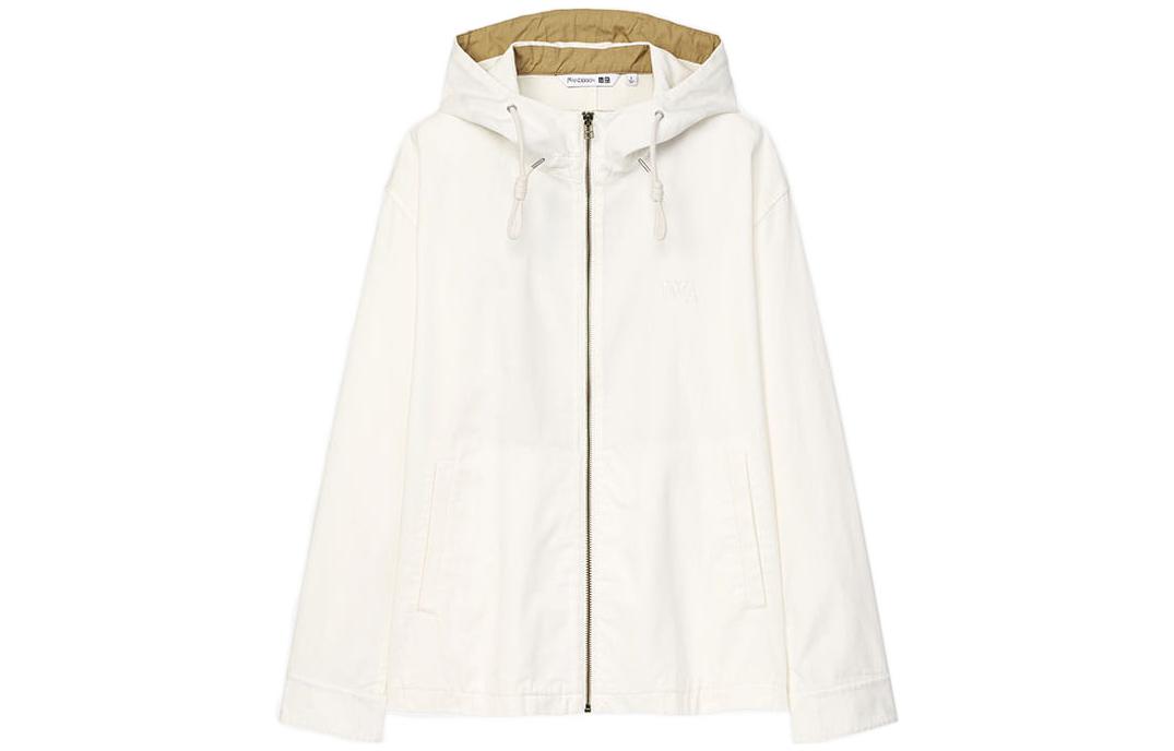 UNIQLO x JW Anderson Oversized Cotton Hoodie Jacket White 447358-01