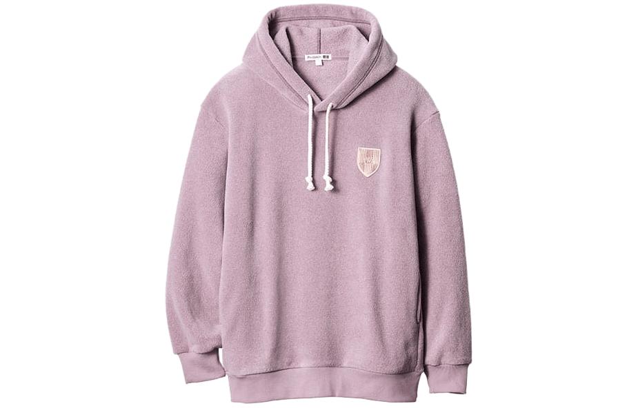 UNIQLO x JW Anderson Pink Fleece Logo Hoodie Pullover Collaboration. 462935-11