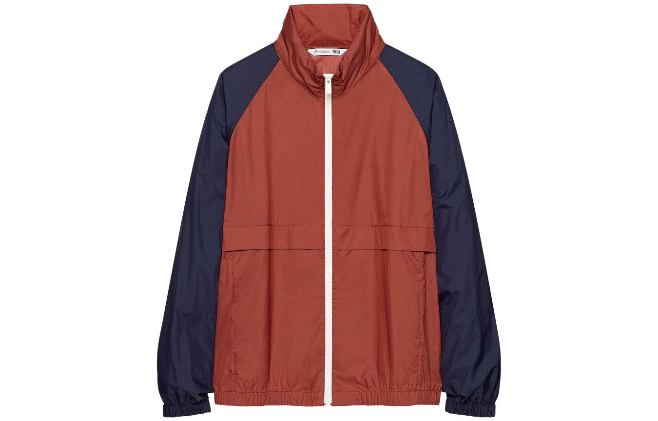 UNIQLO JW Anderson SS23 UV Protection Colorblock Hooded Jacket Coral Red 453864-15