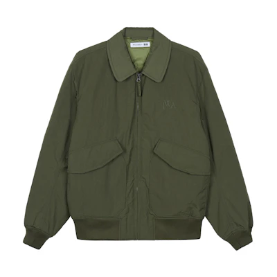 UNIQLO JWA FW22 Solid Embroidered Layered Jacket Olive Green 452493-57