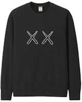 UNIQLO x KAWS Black Crewneck Pullover Sweatshirt Unisex Long Sleeve 416115-09 UNIQLO x KAWS Black Crewneck Pullover Sweatshirt Unisex Long Sleeve 416115-09
