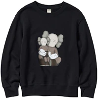 UNIQLO x KAWS Black Graphic Crewneck Sweatshirt SS23 Unisex Casual Long Sleeve 467773-09 UNIQLO x KAWS Black Graphic Crewneck Sweatshirt SS23 Unisex Casual Long Sleeve 467773-09