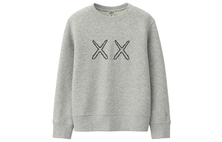 UNIQLO KAWS Sesame Street Crewneck Sweatshirt Unisex Gray 416115-03