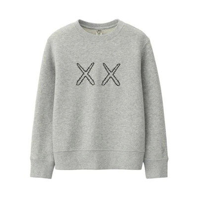 UNIQLO KAWS Sesame Street Crewneck Sweatshirt Unisex Gray 416115-03