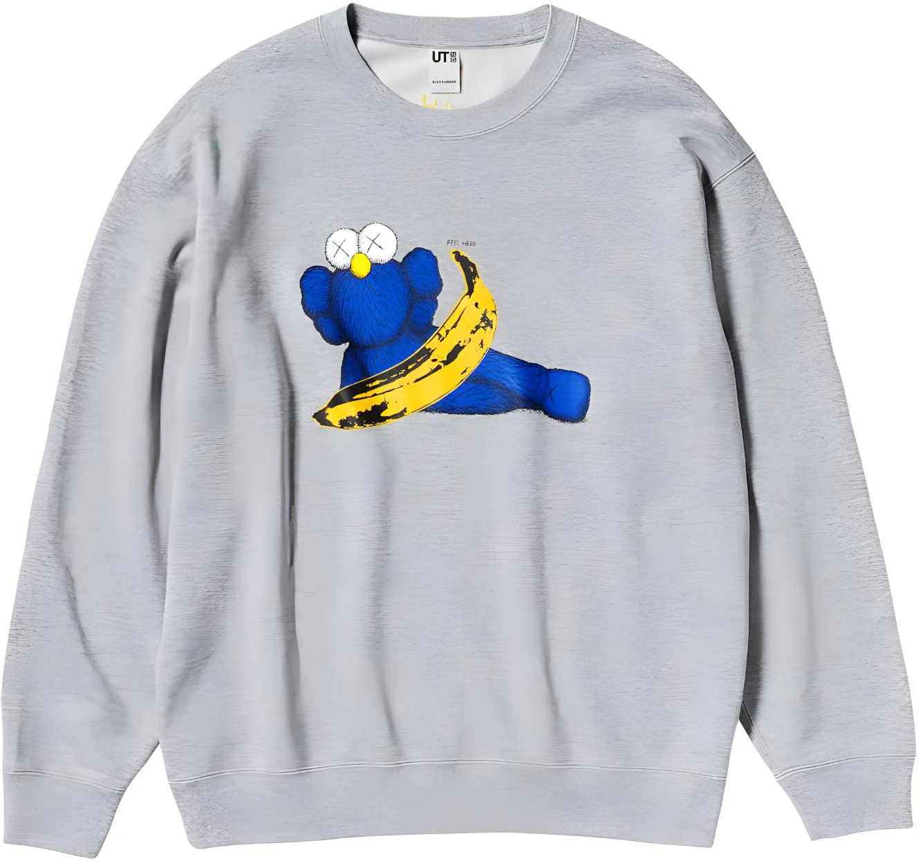 uniqlo-x-kaws-x-warhol-fw-24-grey-cartoon-print-crewneck-sweatshirt-unisex-472951-03