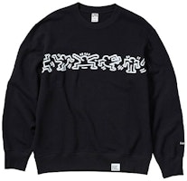 UNIQLO x Keith Haring Cartoon Figures Graphic Crewneck Sweatshirt Black Unisex 446370-09 UNIQLO x Keith Haring Cartoon Figures Graphic Crewneck Sweatshirt Black Unisex 446370-09
