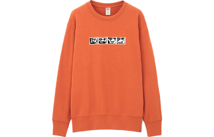UNIQLO x Keith Haring Long-Sleeve Sweatshirt Bright Orange 431819-24