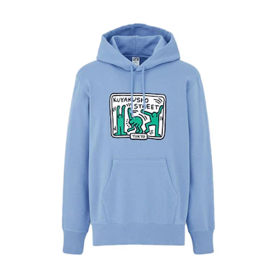 UNIQLO Keith Haring Tokyo Graphic Hoodie Sky Blue Unisex 437533-61