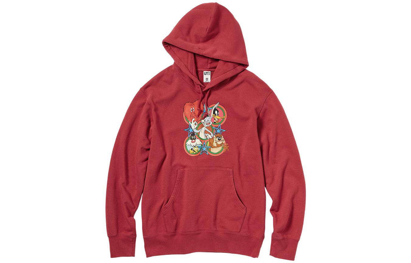 UNIQLO Looney Tunes SS23 Red Bugs Bunny Graphic Hoodie Unisex Loose Fit 457403-16